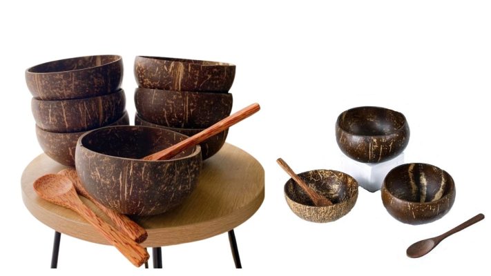 Vỏ quả dừa làm sản phẩm trang trí