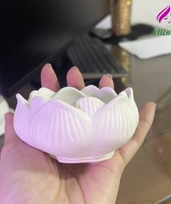 Coc hoa sen nhhieu mau dung nen thom, nen tealight Shemart Candle