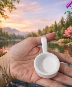 Đế Đựng Nến Taealight Thạch Cao Phủ Bóng, Dùng Cho Đèn Xông Tinh Dầu, Đế Đốt Nến Thơm mau trang