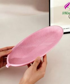 Khay Decor Chụp Ảnh va Trang Trí Bàn mau hong