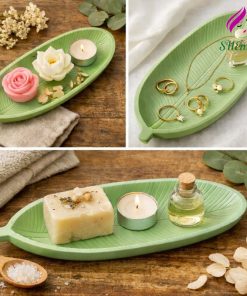 Khay Thạch Cao Hình Chiếc Lá – Khay Decor Chụp Ảnh va Trang Trí Bàn