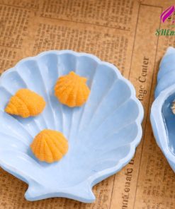 Khay Vỏ Sò Decor – Khay Đựng Nến Thơm & Chụp Ảnh Sản Phẩm (Mix màu theo yêu cầu) basic