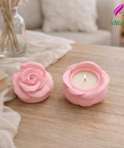 Lọ Nến Thơm Hoa Hồng Mini SHEMart Candles mau hong