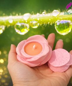 Lọ Nến Thơm Hoa Hồng Mini SHEMart Candles mau hong