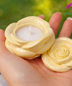Lọ Nến Thơm Hoa Hồng Mini SHEMart Candles mau vang