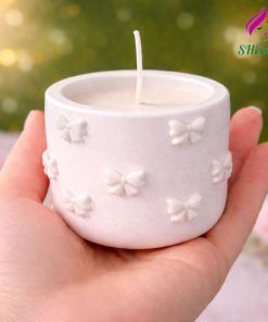 Nến Thơm Nơ Xinh 60ml SHEMart Candles mau trang phu bong