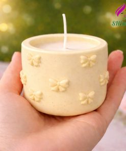 Nến Thơm Nơ Xinh 60ml SHEMart Candles mau tim