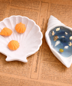 Khay Vỏ Sò Decor – Khay Đựng Nến Thơm & Chụp Ảnh Sản Phẩm (Mix màu theo yêu cầu)