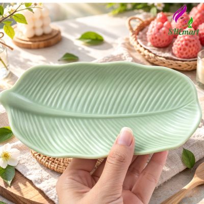 khay hinha la chuoi thach cao mau xanh la