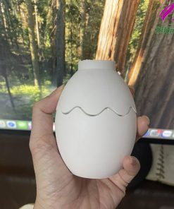 Nến thơm trứng Cốc trứng đựng nến thơm – decor thạch cao mix xi măng | SHEMart Tượng Thạch Cao