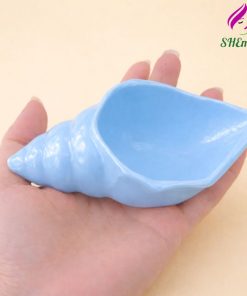 Cốc đựng nến hình vỏ ốc biển dùng làm decor, trang trí, vỏ ốc đựng nến thơm SHEMart Candles mau xanh duong