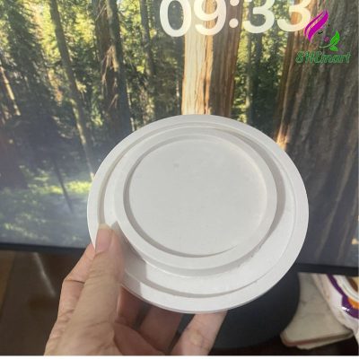 Khay Đựng Nến Thơm, Khay Đế Lót Ly Thạch cao Phụ Kiện Chụp Hình Studio Phong Cách Tối Giản màu trang tron