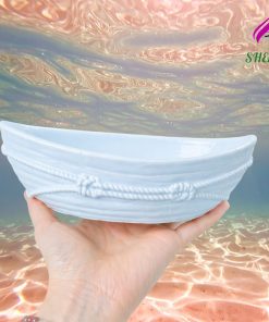 Chậu thuyền hoa để bàn đựng nến thơm | trồng sen đá decor góc học tập chụp hình anh duong