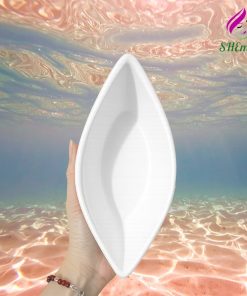 Chậu thuyền hoa để bàn đựng nến thơm | trồng sen đá decor góc học tập chụp hình mau trang