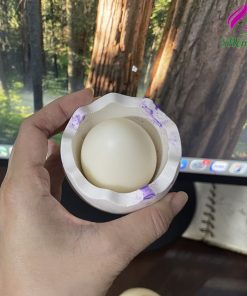 Cốc trứng đựng nến thơm – decor thạch cao mix xi măng dưng trung nen| SHEMart Tượng Thạch Cao