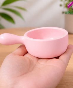 Đế đựng nến tealight có tay cầm, nến thơm bền chắc, làm decor, sản phẩm tinh tế - SHEMart Candles mau hong pastel