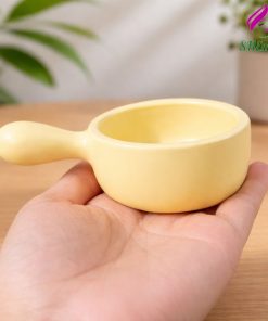 Đế đựng nến tealight có tay cầm, nến thơm bền chắc, làm decor, sản phẩm tinh tế - SHEMart Candles mau vang nhat