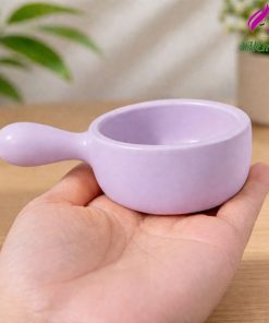 Đế đựng nến tealight có tay cầm, nến thơm bền chắc, làm decor, sản phẩm tinh tế - SHEMart Candles tim pastel