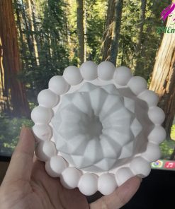 Tô Tượng Thạch Cao Hình Bánh Donut Kèm Khay SHEMart Size M – Đồ Chơi DIY Sáng Tạo Cho Bé