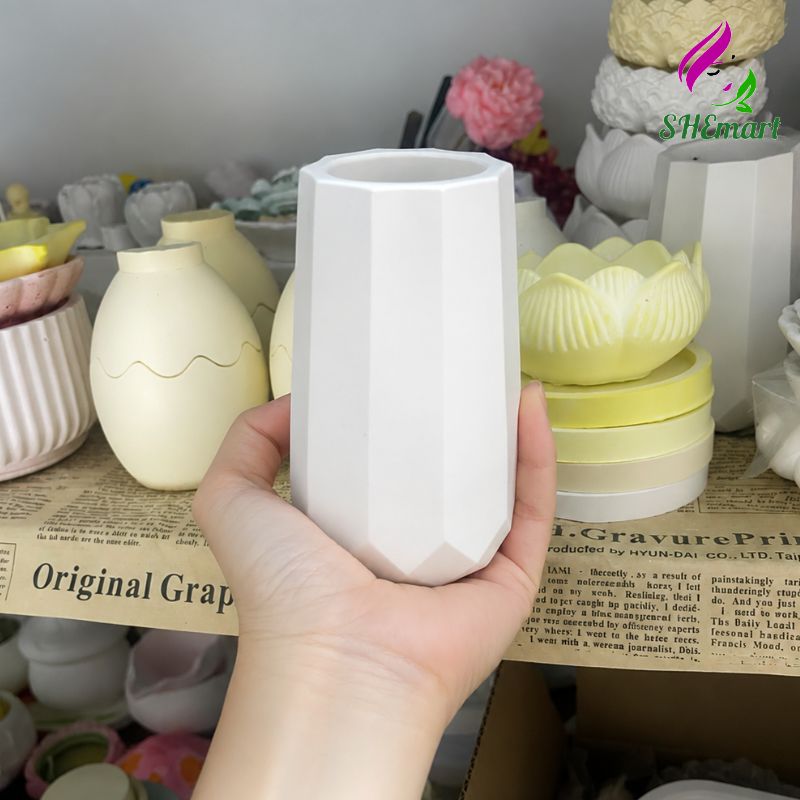 Bình Hoa Decor Tối Giản – Lọ Cắm Hoa Giả, Hoa Nến Thơm Thạch Cao Giả Gốm Sứ trắng Bình Hoa Decor Tối Giản – Lọ Cắm Hoa Giả, Hoa Nến Thơm Thạch Cao Giả Gốm Sứ mau trang