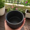 CHẬU MÉO MINI BẰNG XI MĂNG TRỘN ĐÁ – CHẬU SEN ĐÁ, XƯƠNG RỒNG DECOR SIÊU XINH lon