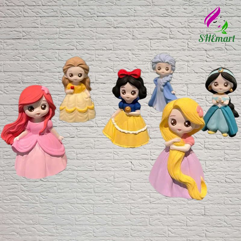 Set 5 Tượng Công Chúa Disney Mini – Tượng Thạch Cao Tô Màu DIY Set 5 Tượng Công Chúa Disney Mini – Tượng Thạch Cao Tô Màu DIY