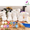 Set 5 Tượng Công Chúa Disney Mini – Tượng Thạch Cao Tô Màu DIY Kèm Màu co