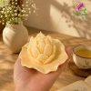 Khay nến thơm hoa sen thơm mùi tinh dầu hoa sen, làm quà tặng, decor, setup phong yoga, chụp ảnh mau vang